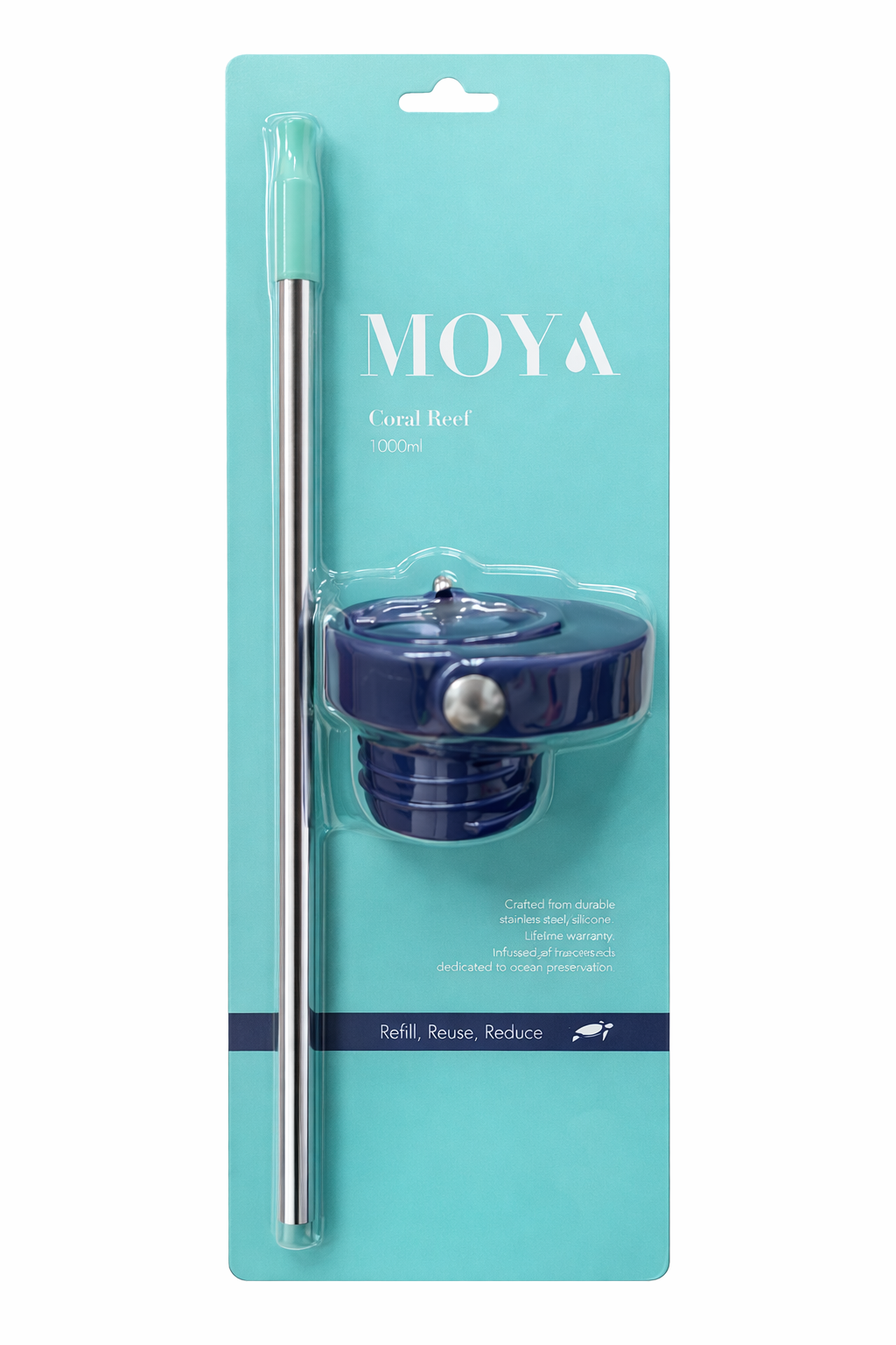 Moya Straw & Lid Set - Ocean Cavern