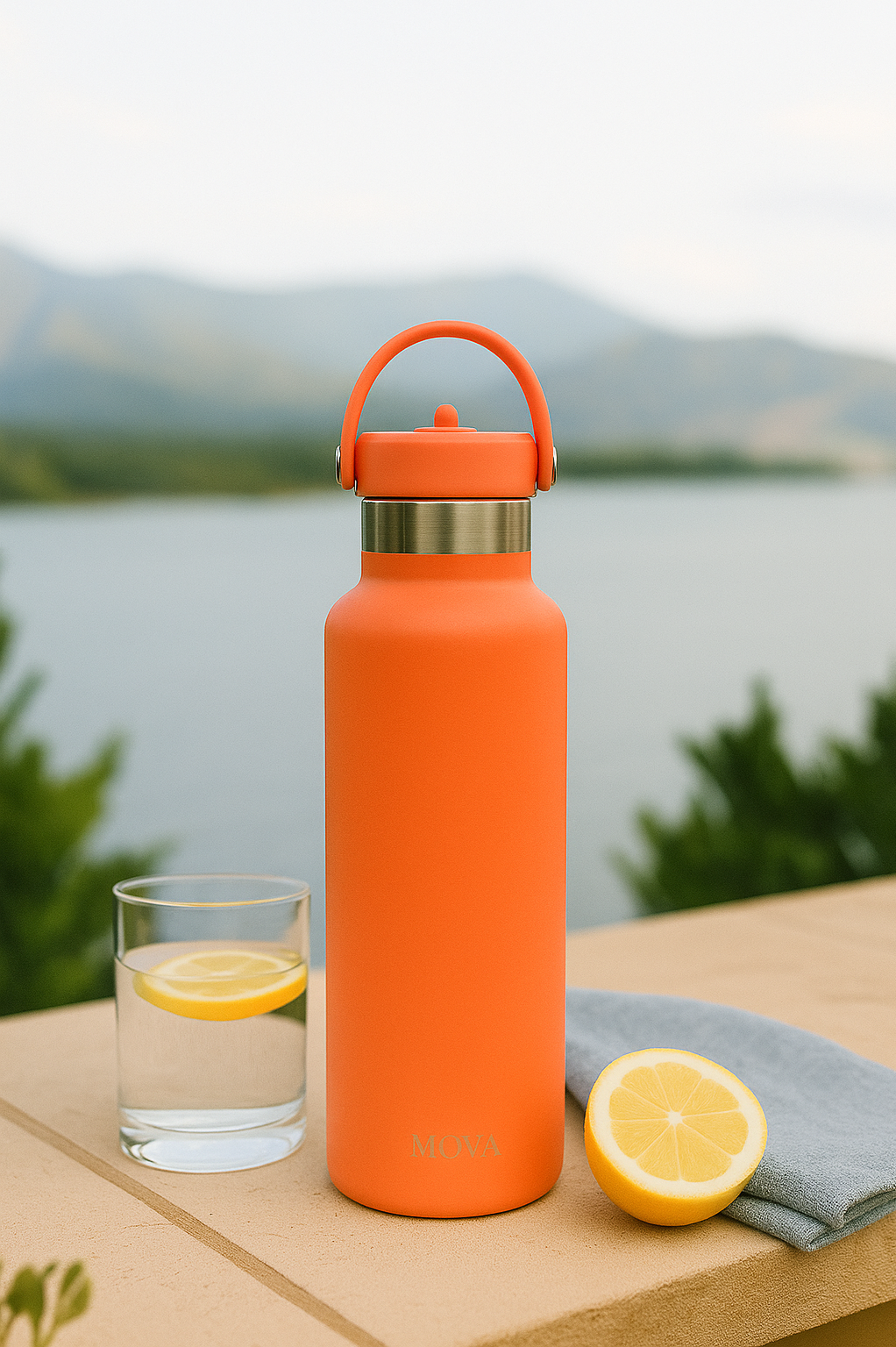 Black Sea 700ml Stainless Steel Water Bottles Straw