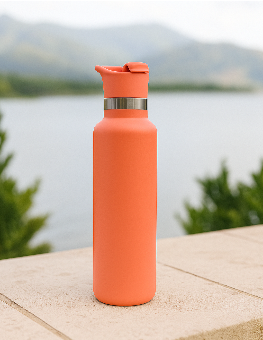 Black Sea 700ml Stainless Steel Water Bottles Spout