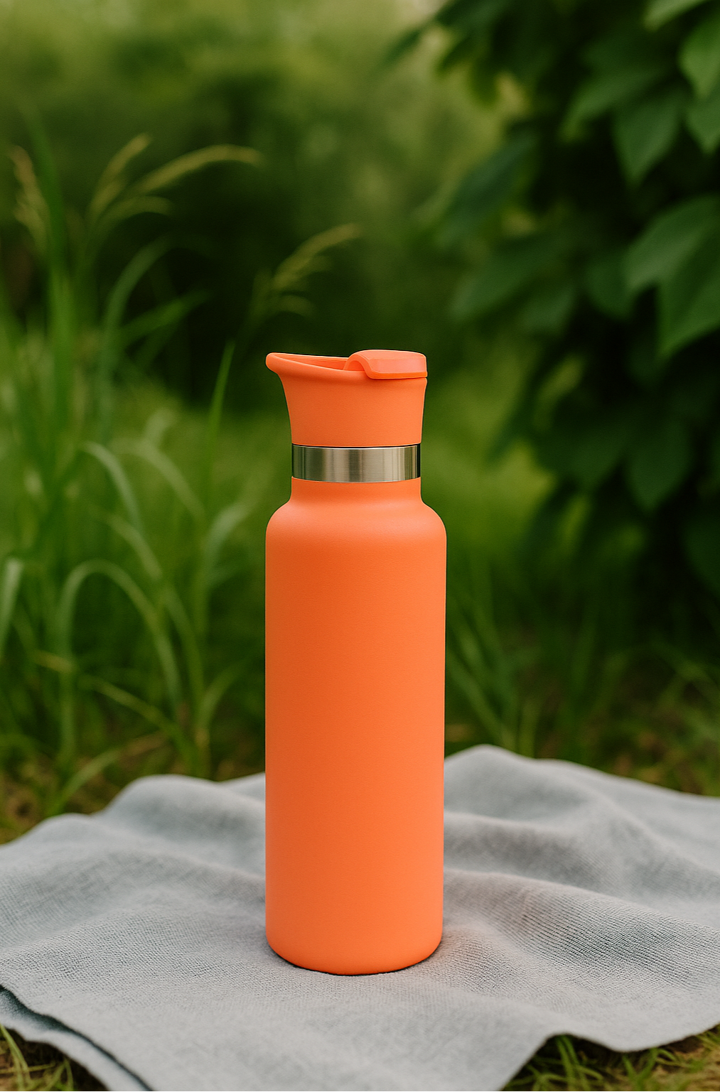 Black Sea 700ml Stainless Steel Water Bottles Spout