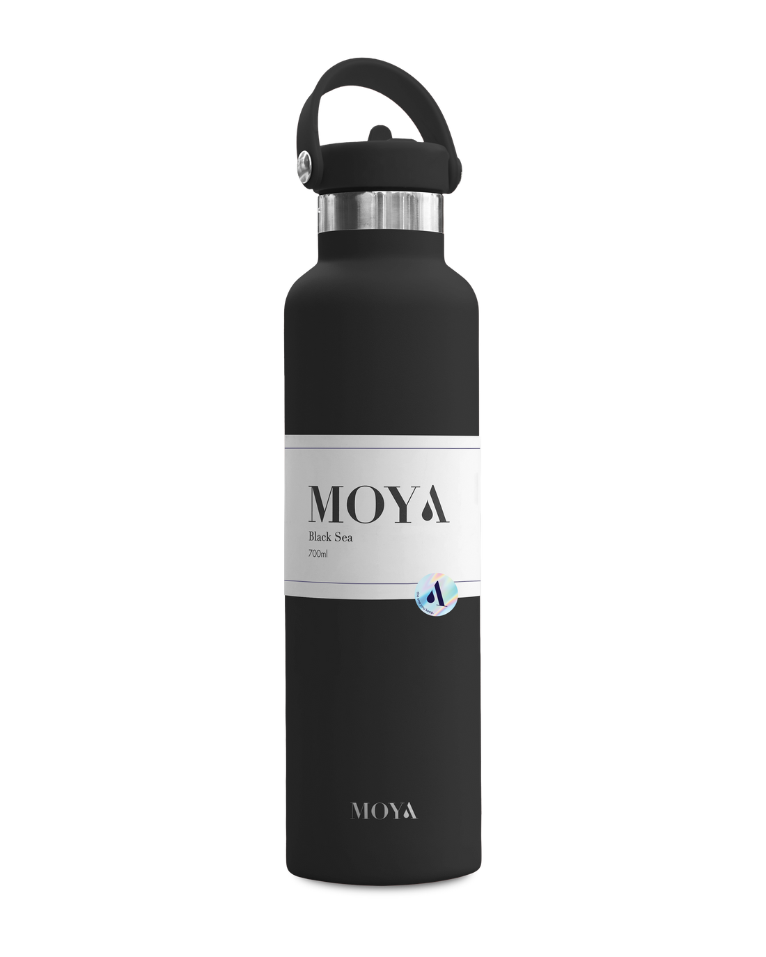 Moya Black Sea 700ml water bottle in black