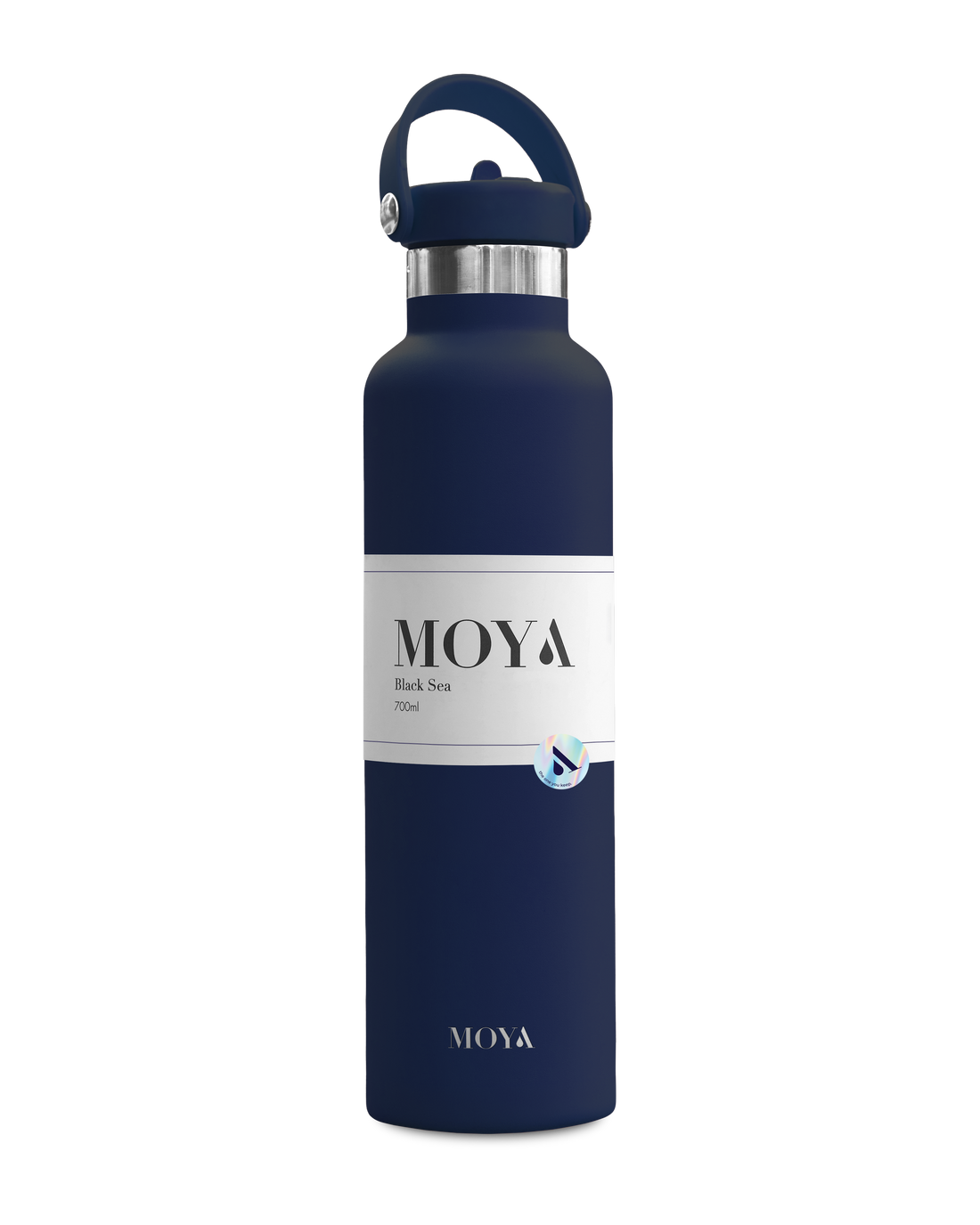 Moya Black Sea 700ml water bottle in black