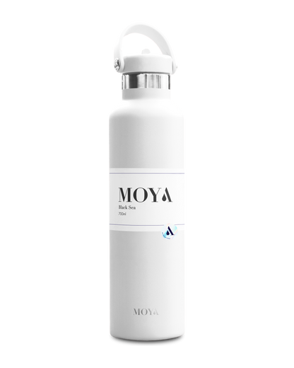 Moya Black Sea 700ml water bottle in white