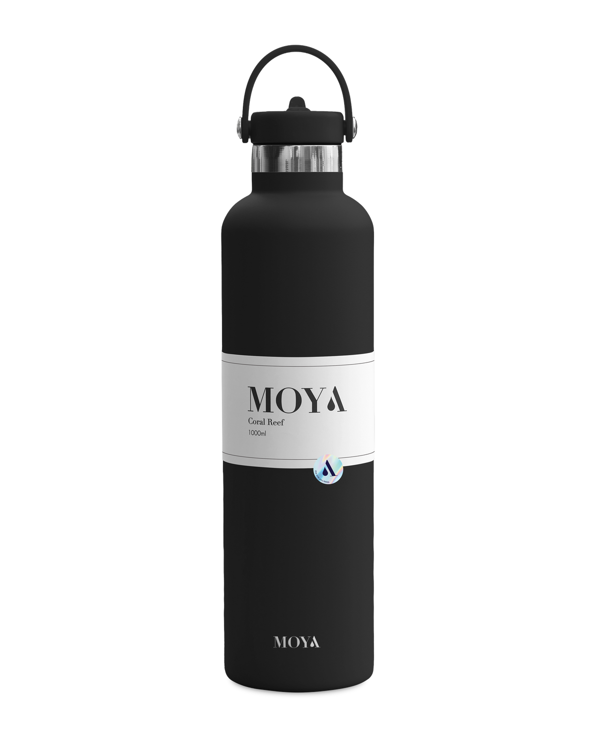 Moya Coral Reef 1L water bottle in black