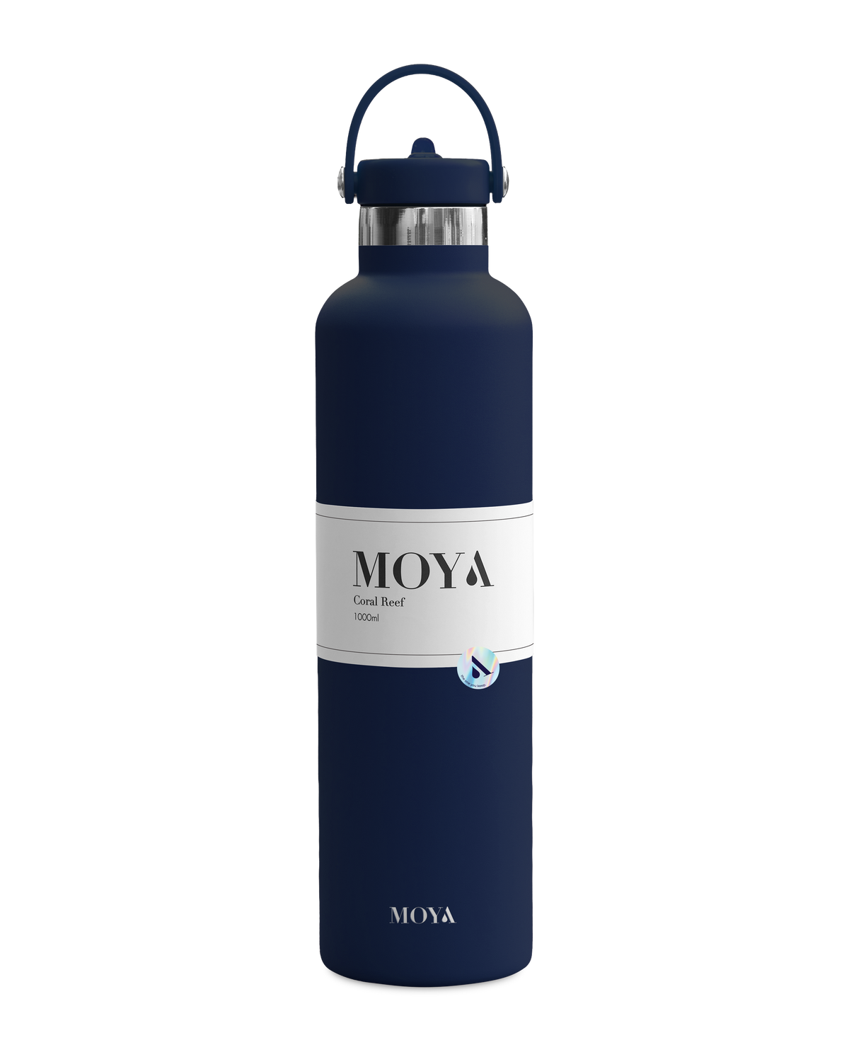 Moya Coral Reef 1L water bottle in navy