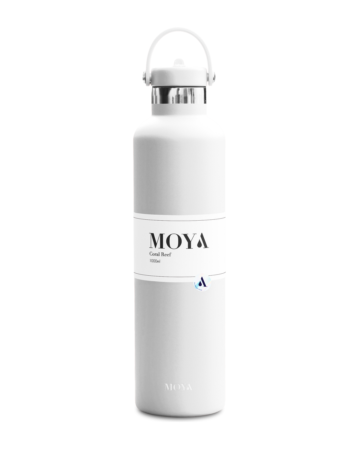 Moya Coral Reef 1L water bottle in white