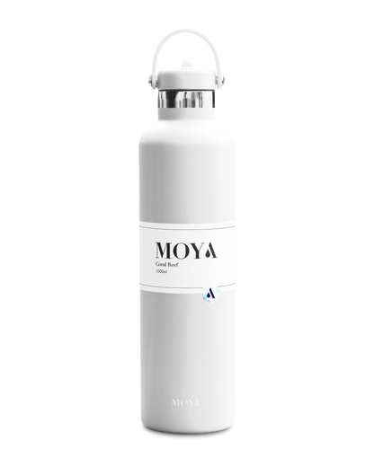 Moya Coral Reef 1L water bottle in white