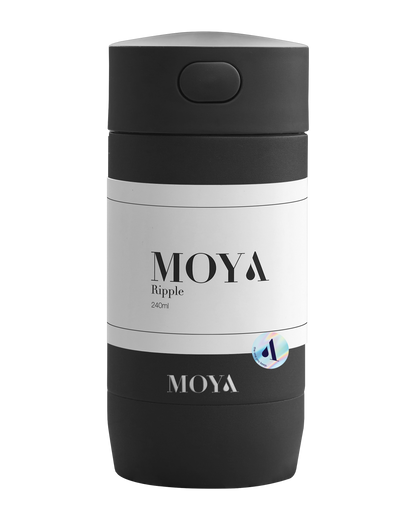Moya Ripple 240ml travel mug in black