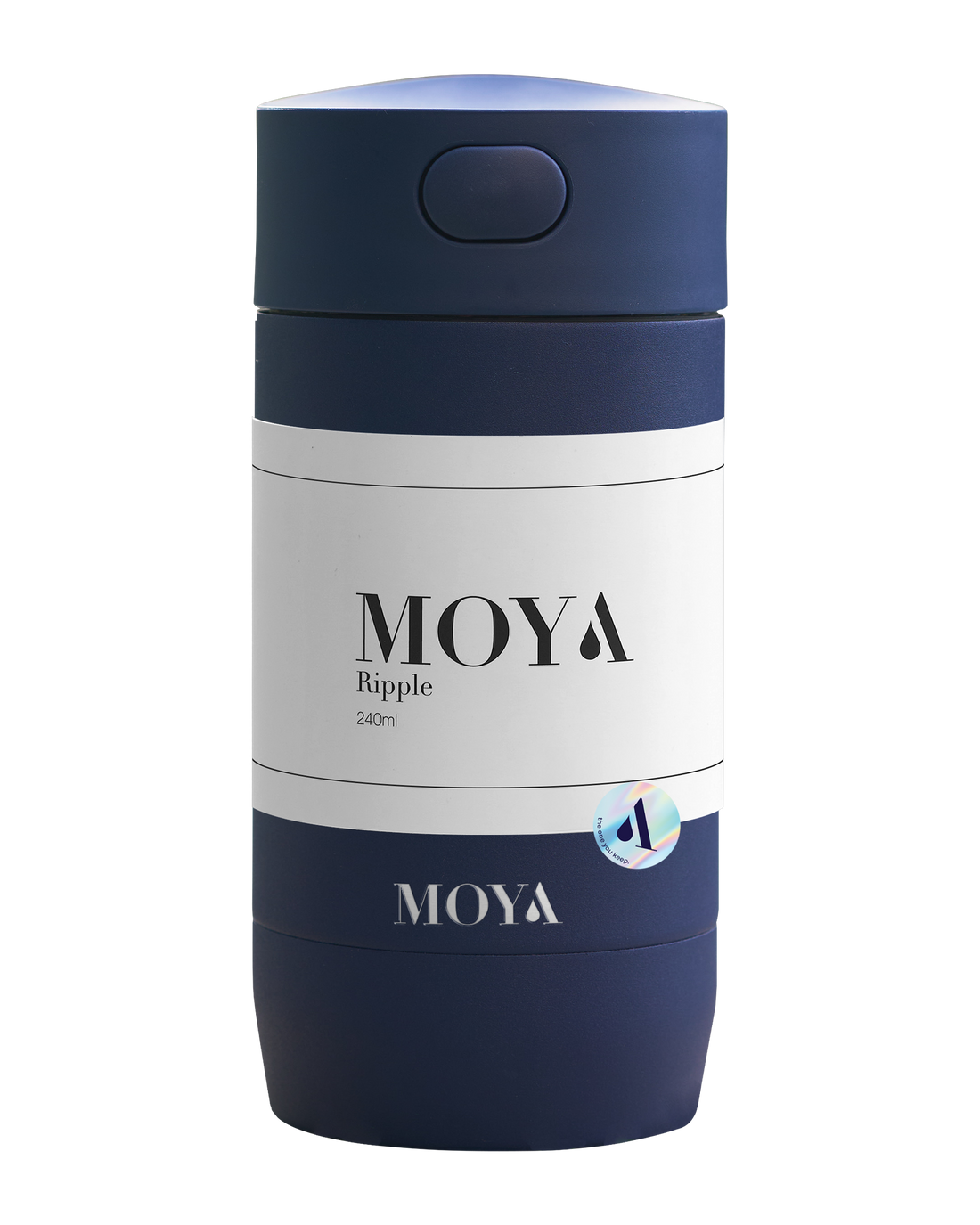 Moya Ripple 240ml travel mug in navy
