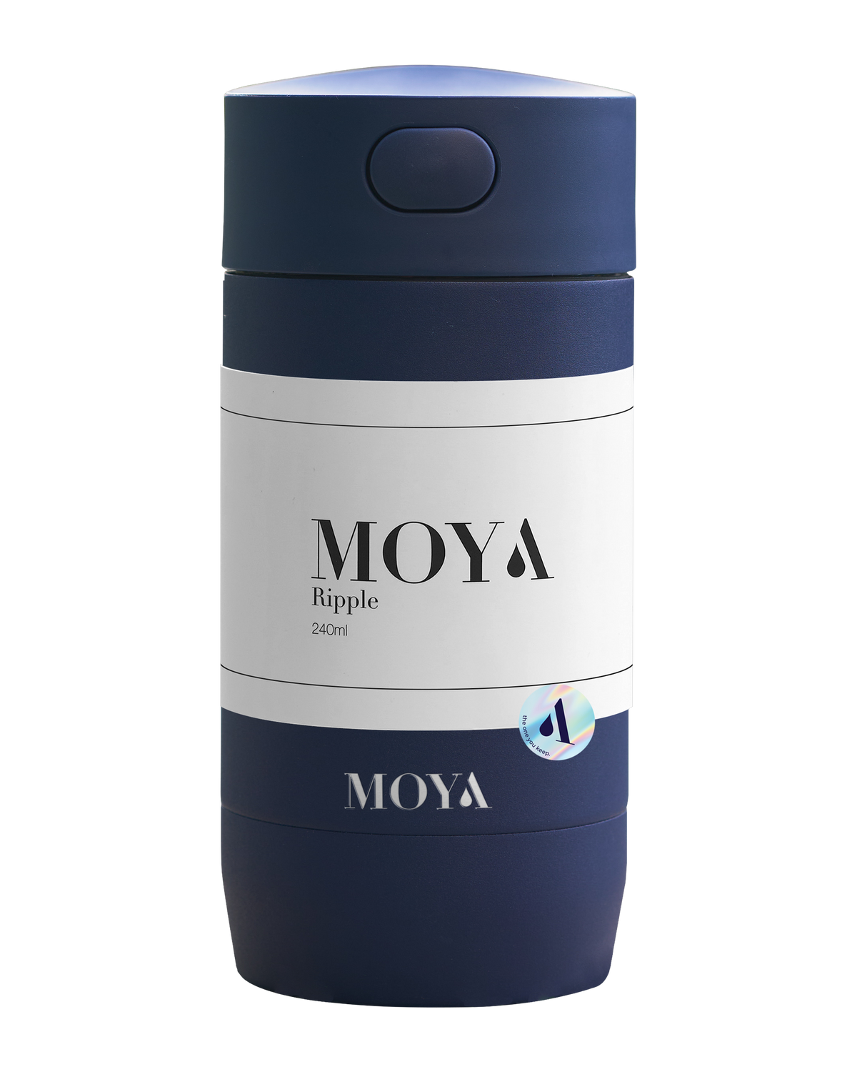 Moya Ripple 240ml travel mug in navy
