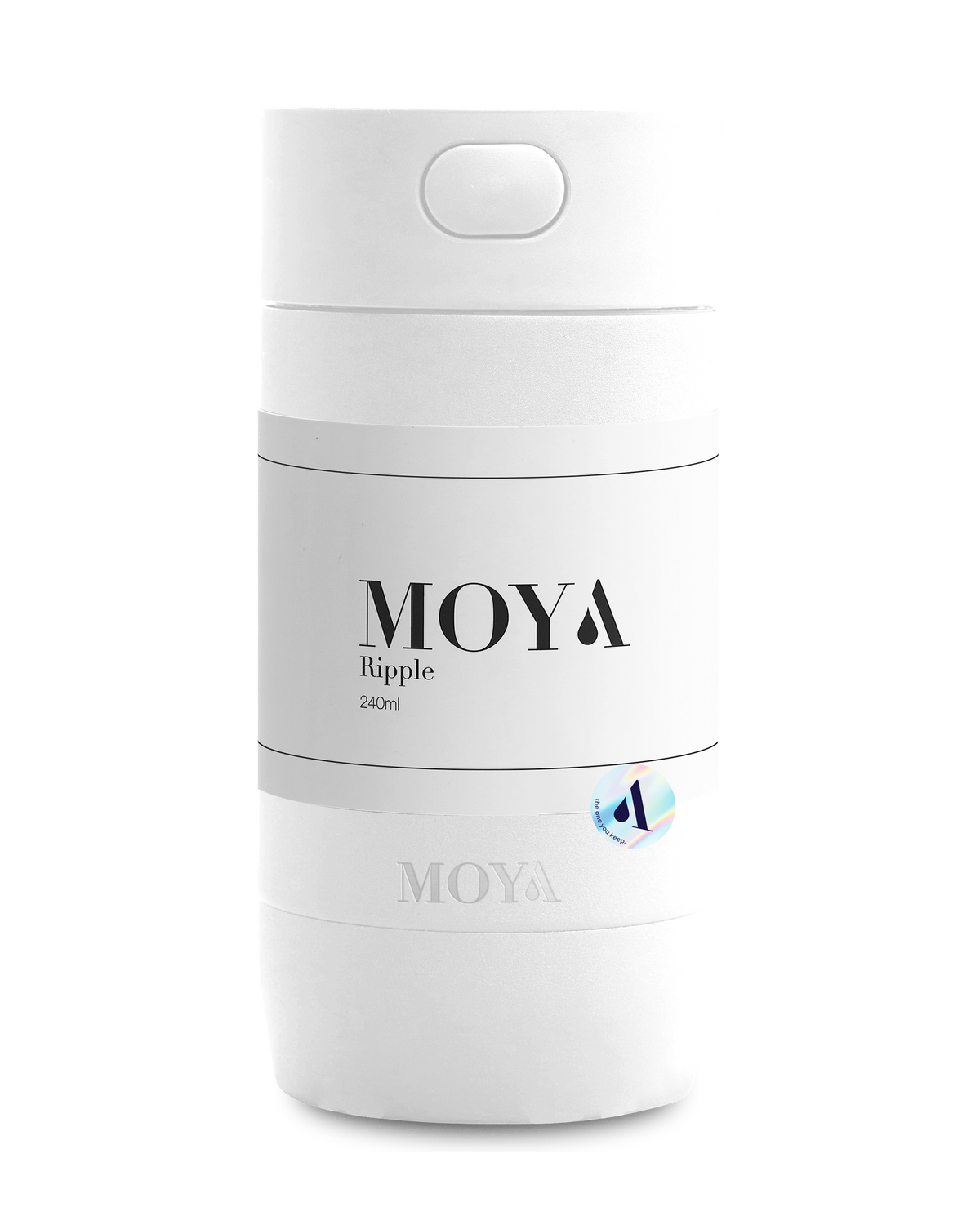 Moya Ripple 240ml travel mug in white