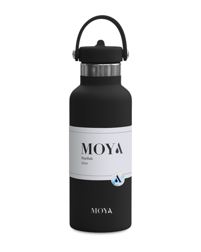 Moya Starfish 500ml water bottle in black