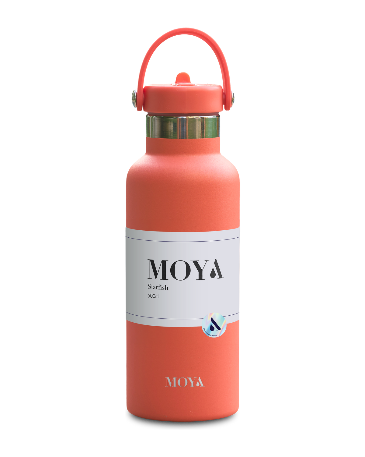 Starfish 500ml Water Bottle in Coral