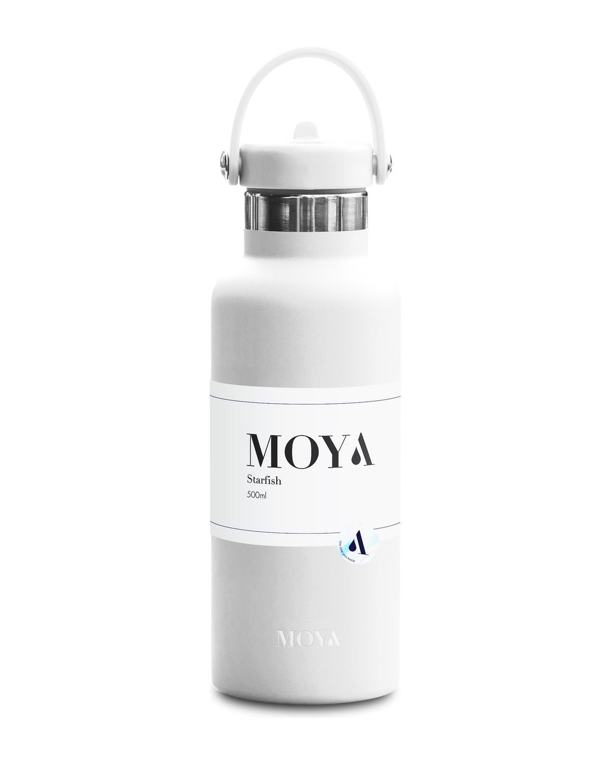 Moya Starfish 500ml water bottle in white