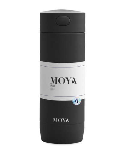 Moya Surf 350ml travel mug in black