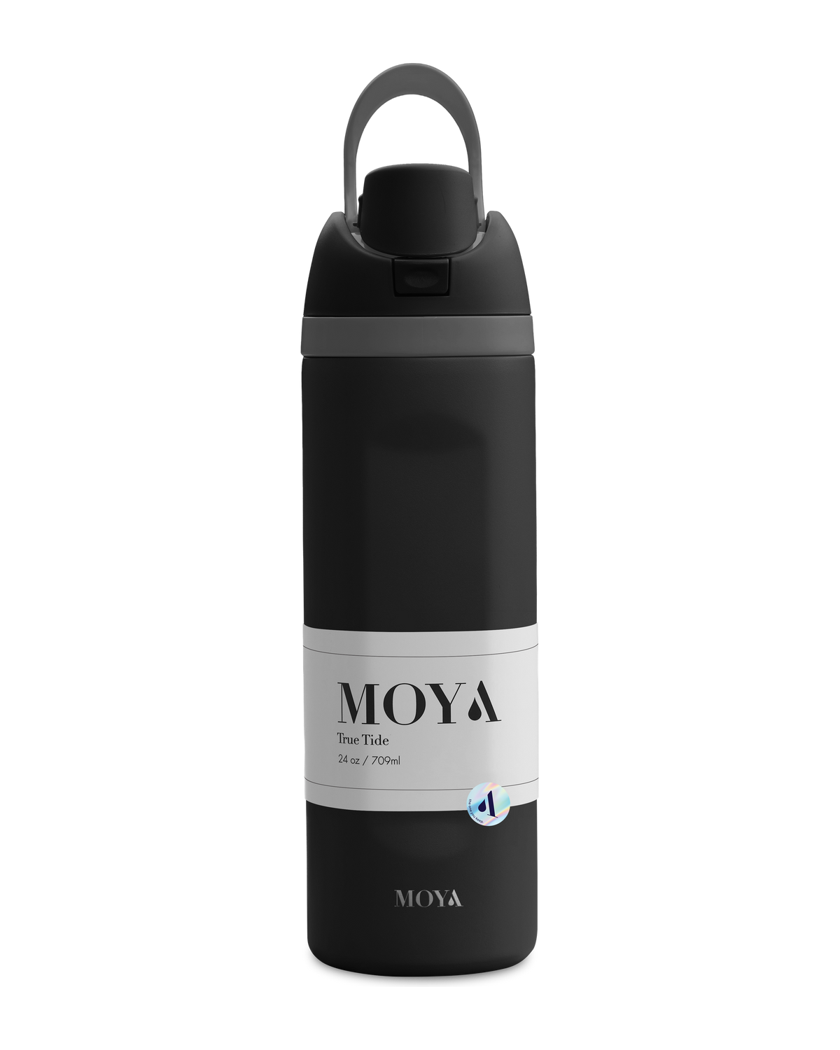 Moya True Tide 24oz water bottle in black