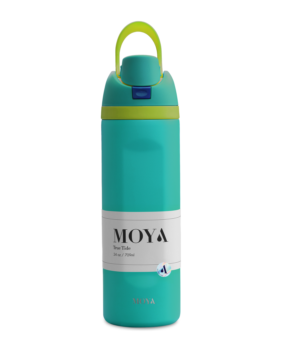 Moya True Tide 24oz water bottle in ocean
