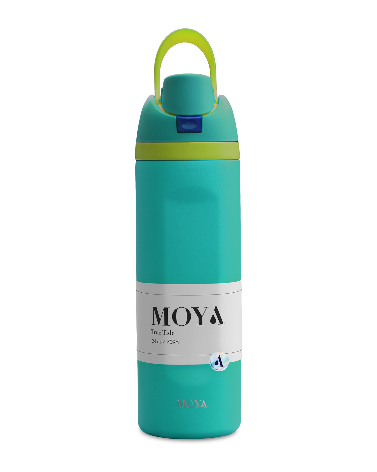 Moya True Tide 24oz water bottle in ocean