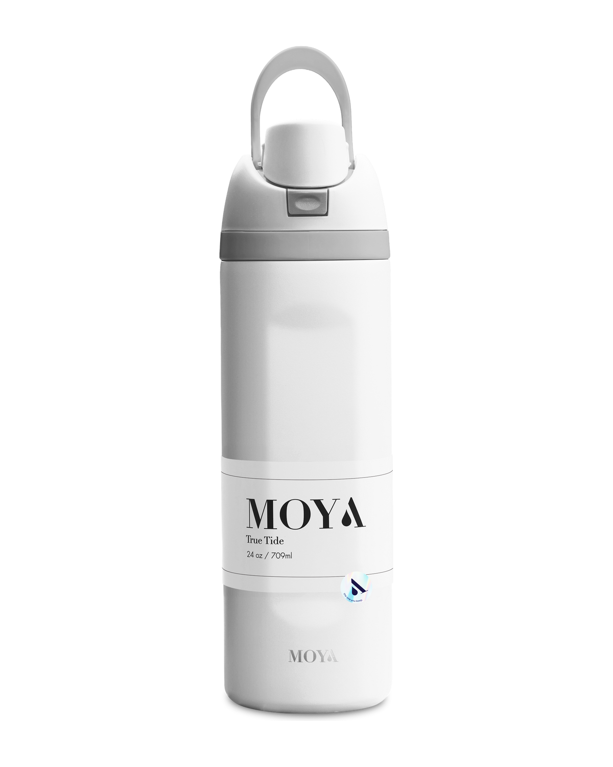 Moya True Tide 24oz water bottle in white