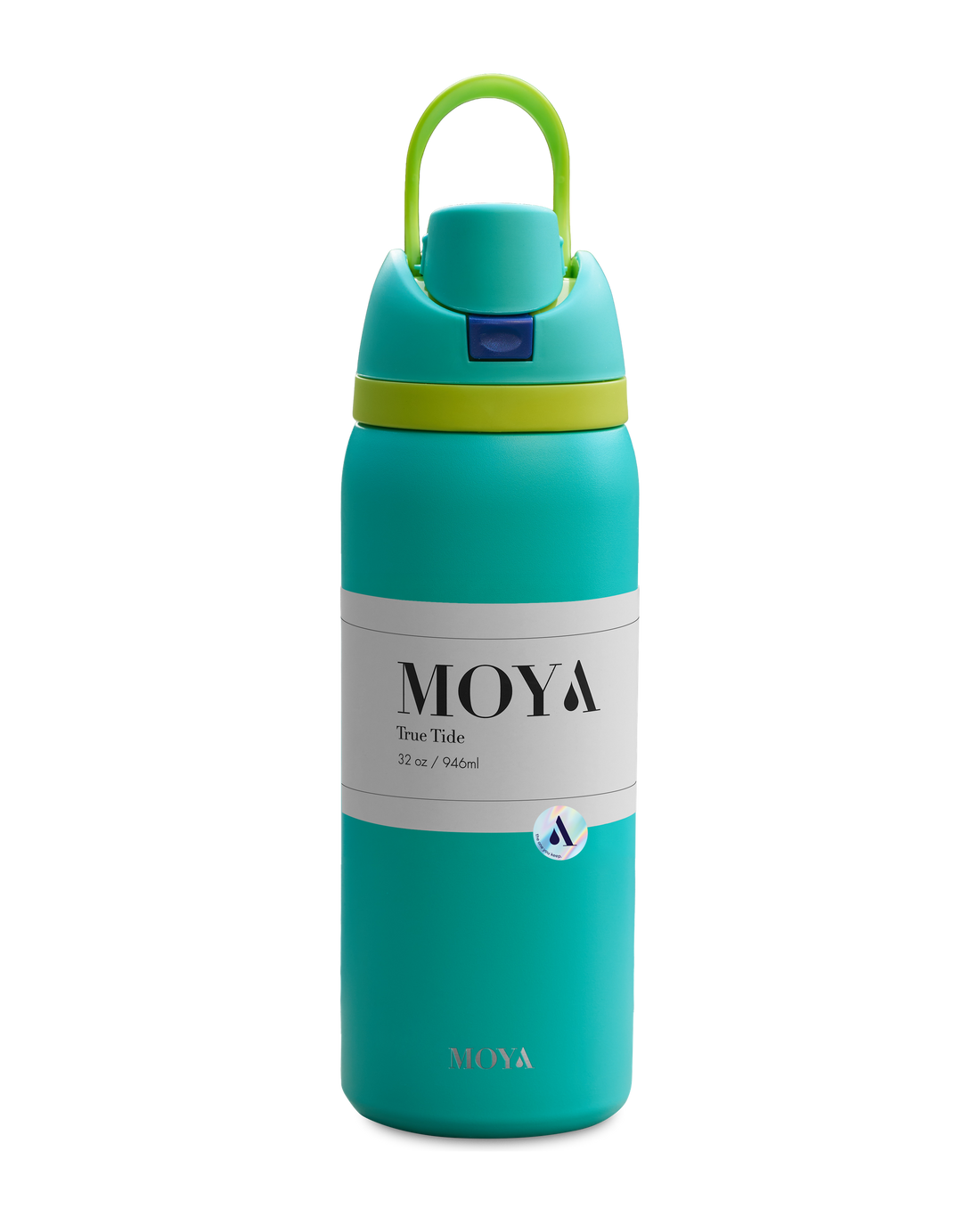 Moya True Tide 32oz water bottle in white